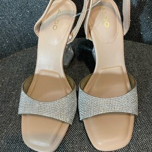 Aldo Tan and Silver Women's Heels